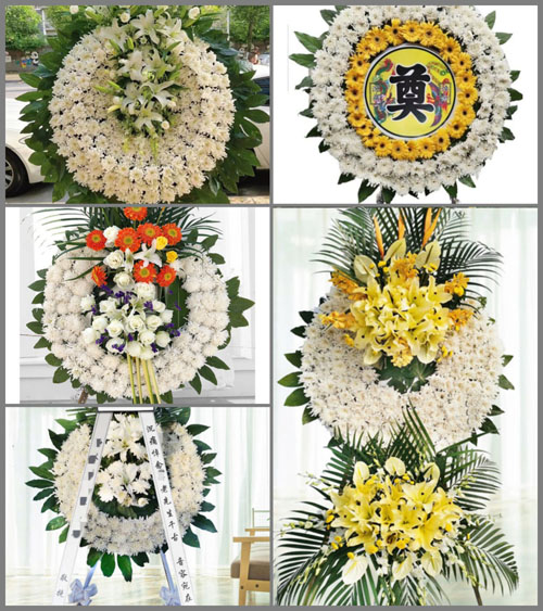 广东梅州市五华县岐岭镇合水村花圈速递